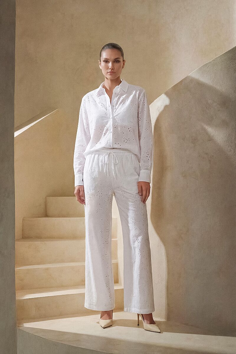LIORA - Braletli Vegan İpek Kadın Pijama Takımı - Ivory - Pierre Cardin (1)