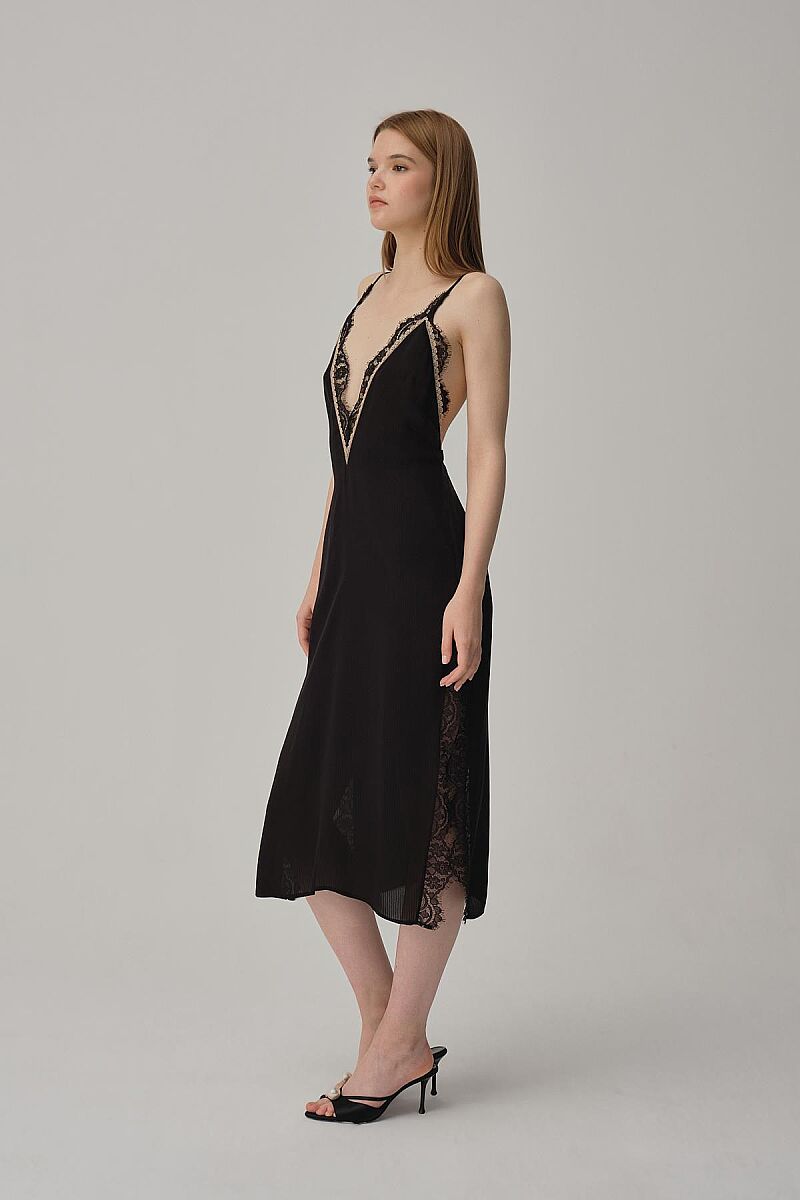 SERENA - İpek Saten Yedili Gelin Çeyiz Takımı - Black - Pierre Cardin (1)