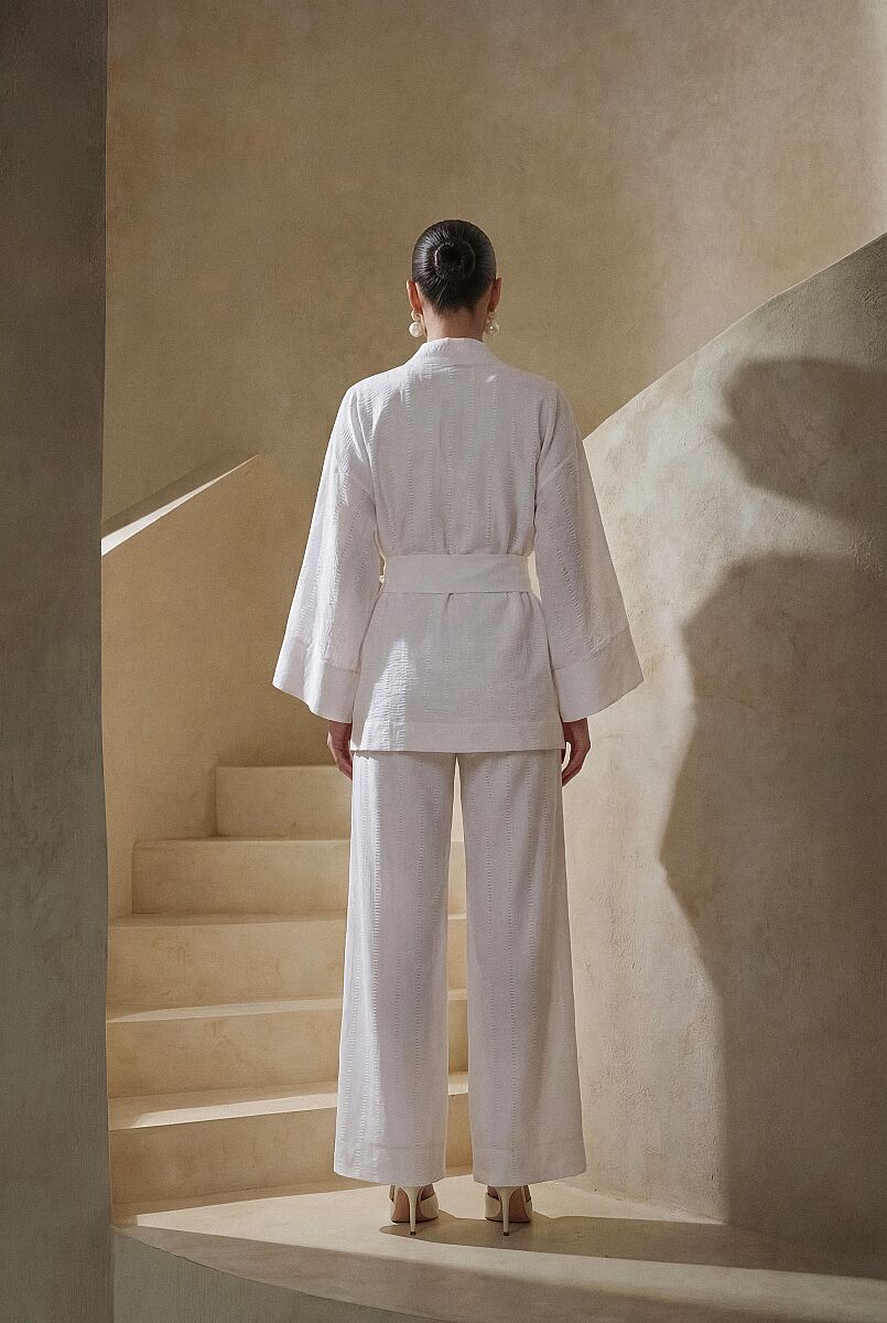 GLORIA - Kimonolu Viscose Kadın Pijama Takımı - Ivory - Pierre Cardin (1)
