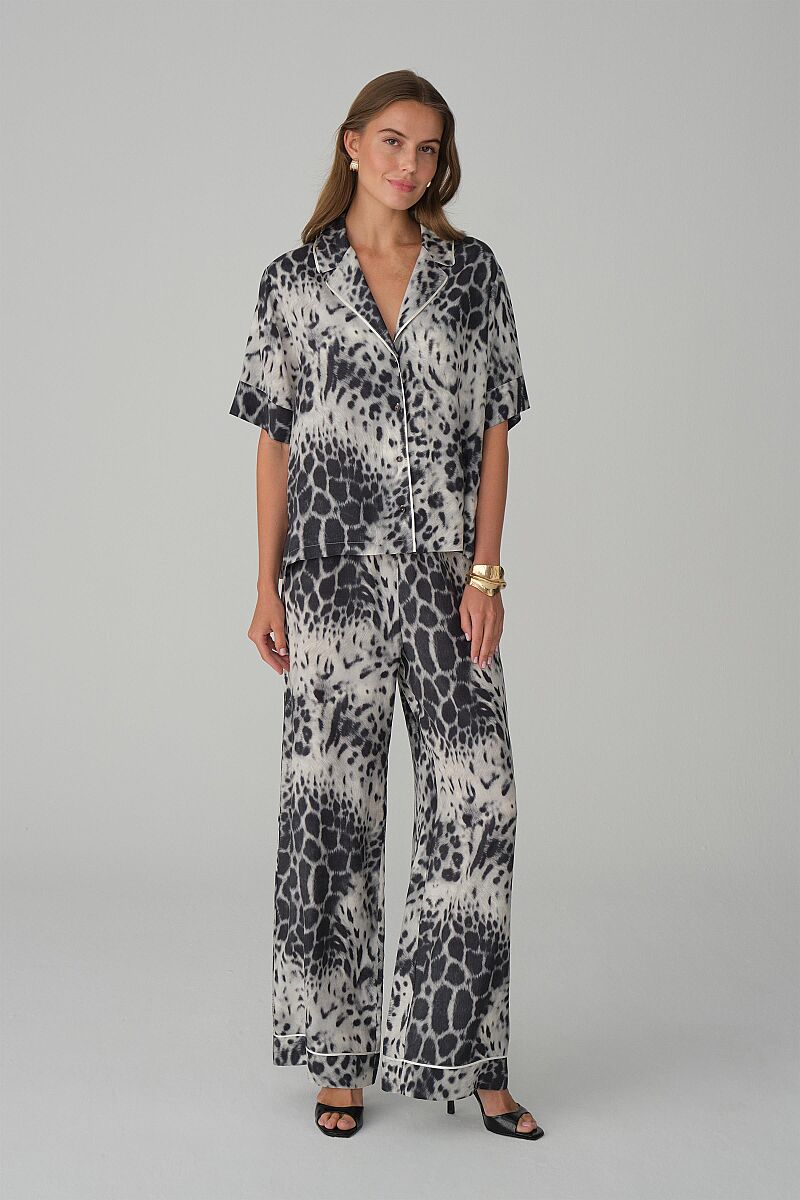 LEA - Braletli Vegan İpek Pijama Takımı - Ivory - Pierre Cardin