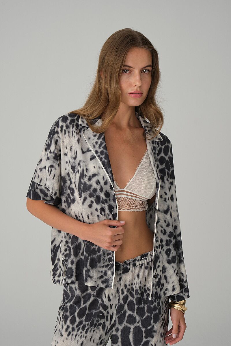 LEA - Braletli Vegan İpek Pijama Takımı - Ivory - Pierre Cardin (1)