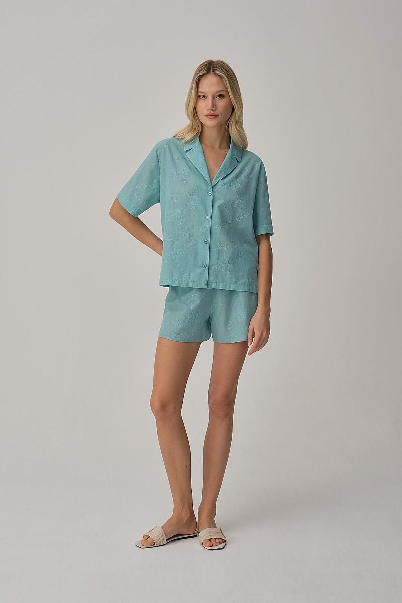 VANESSA -Pamuklu Kadın Pijama Takımı - Capri - Pierre Cardin