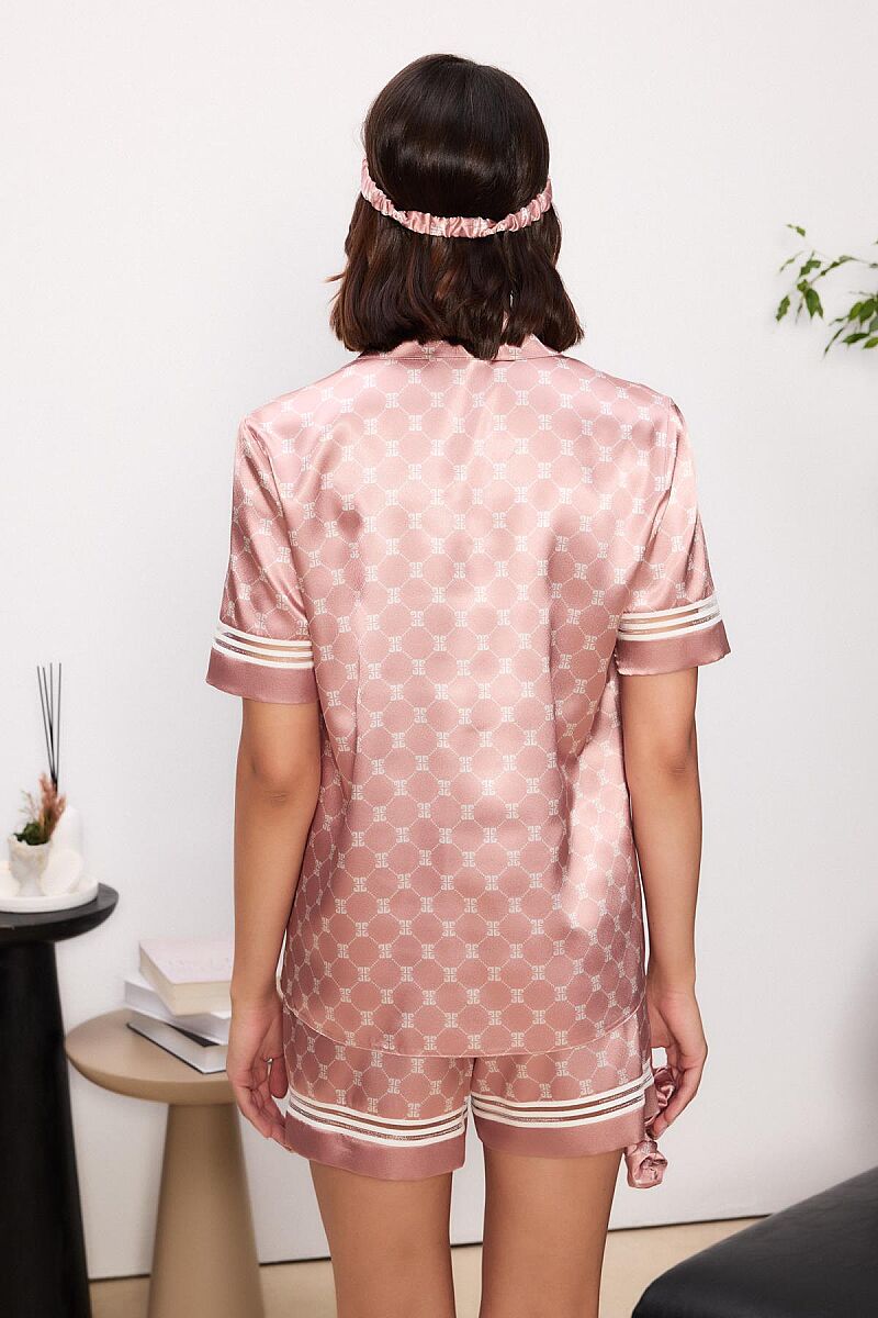 Saten Biyeli Kadın Pijama Takımı - 1325 Brandy - Pierre Cardin (1)