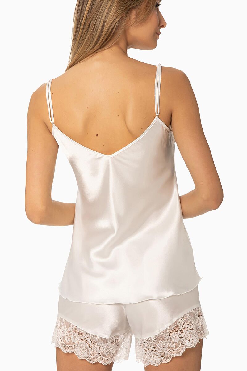 Saten Dantelli Şort - Babydoll Takım - 430 Ekru - Pierre Cardin (1)