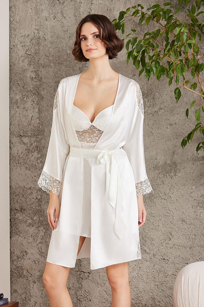 Saten Altılı Gelin Çeyiz Seti - 6000 Ekru - Pierre Cardin (1)