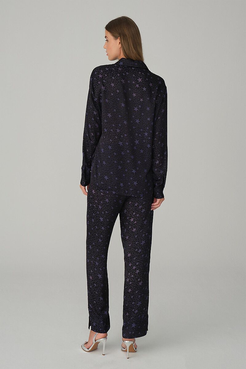 SPARKLE - Vegan İpek Saten Pijama Takımı - Navy - Pierre Cardin (1)