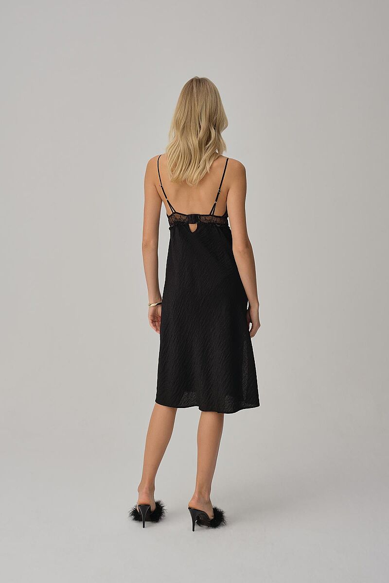 KAREN - Vegan İpek Saten Altılı Gelin Çeyiz Takımı - Black - Pierre Cardin (1)
